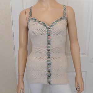Free People Tank Top Embellished Size SP
